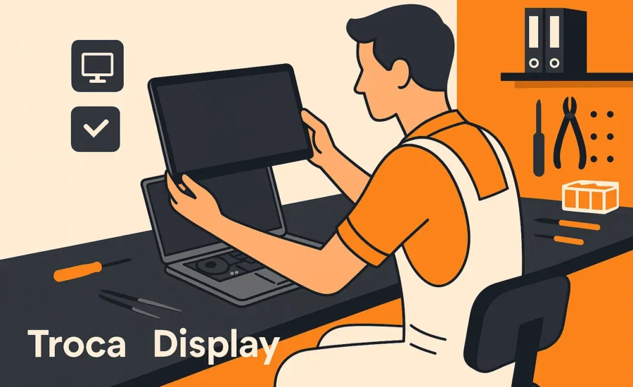 Troca de Display MacBook Pro em Alphaville